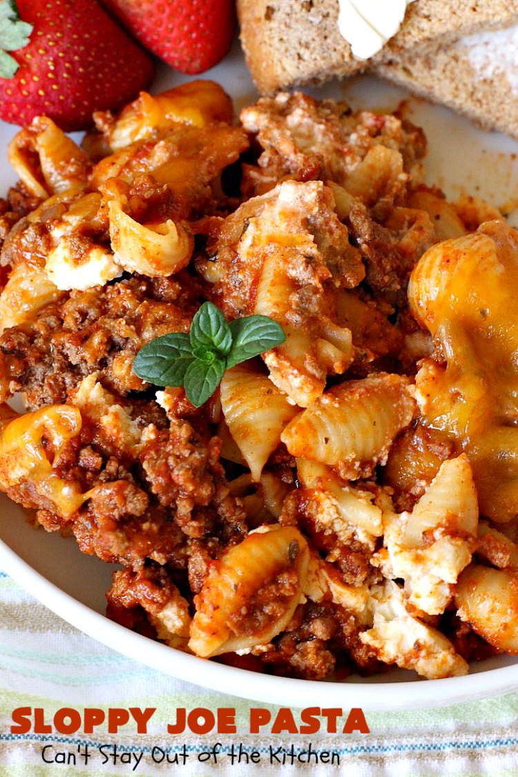 Sloppy Joe Pasta – Can't Stay Out of the Kitchen
