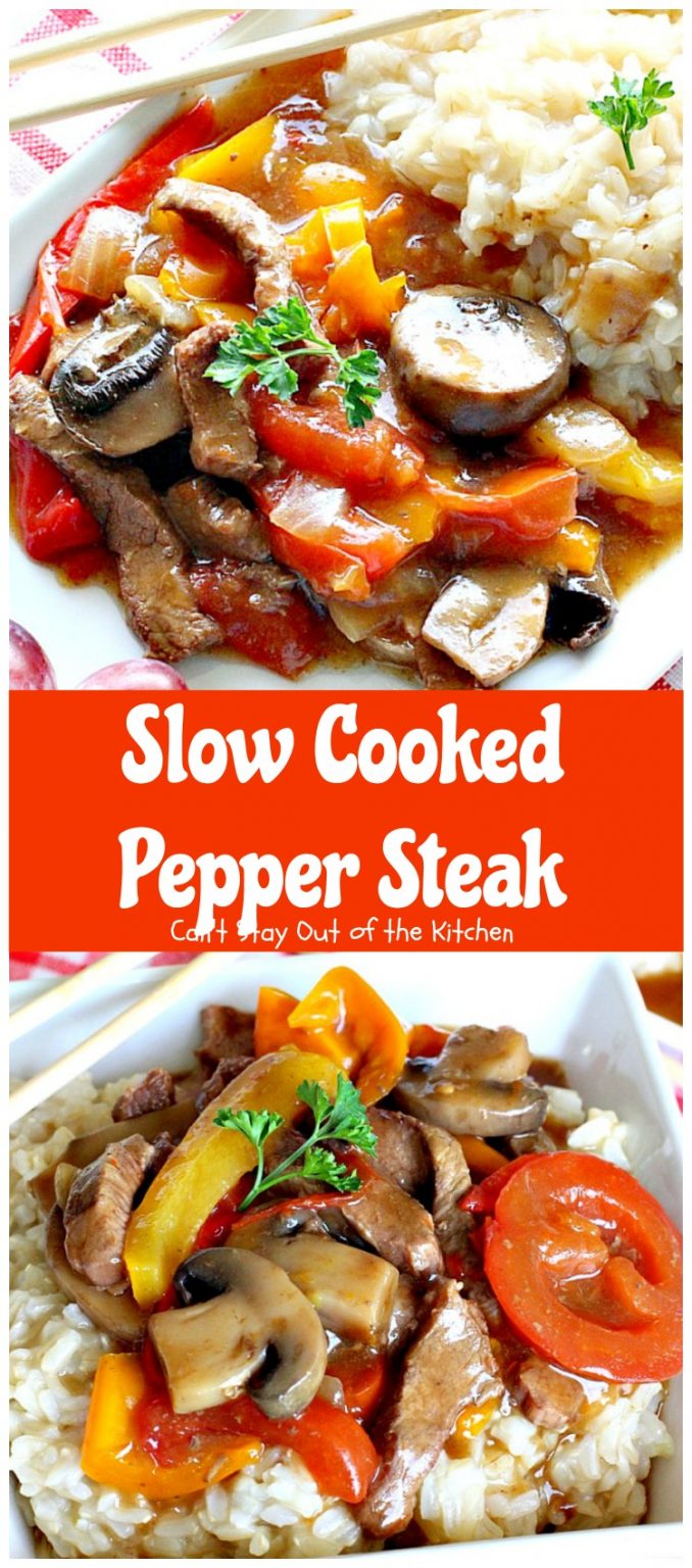 Slow Cooked Pepper Steak Can't Stay Out of the Kitchen