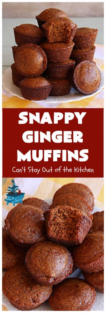 Snappy Ginger Muffins | Can't Stay Out of the Kitchen