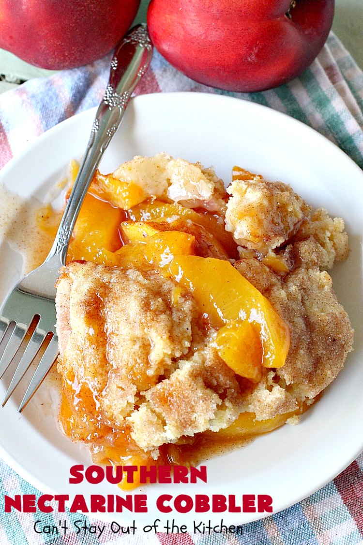 Southern Nectarine Cobbler Can't Stay Out of the Kitchen