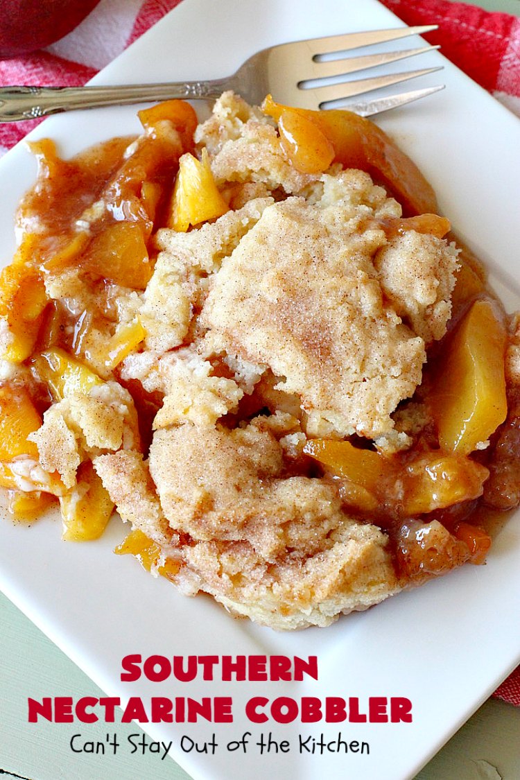 Southern Nectarine Cobbler Can't Stay Out of the Kitchen