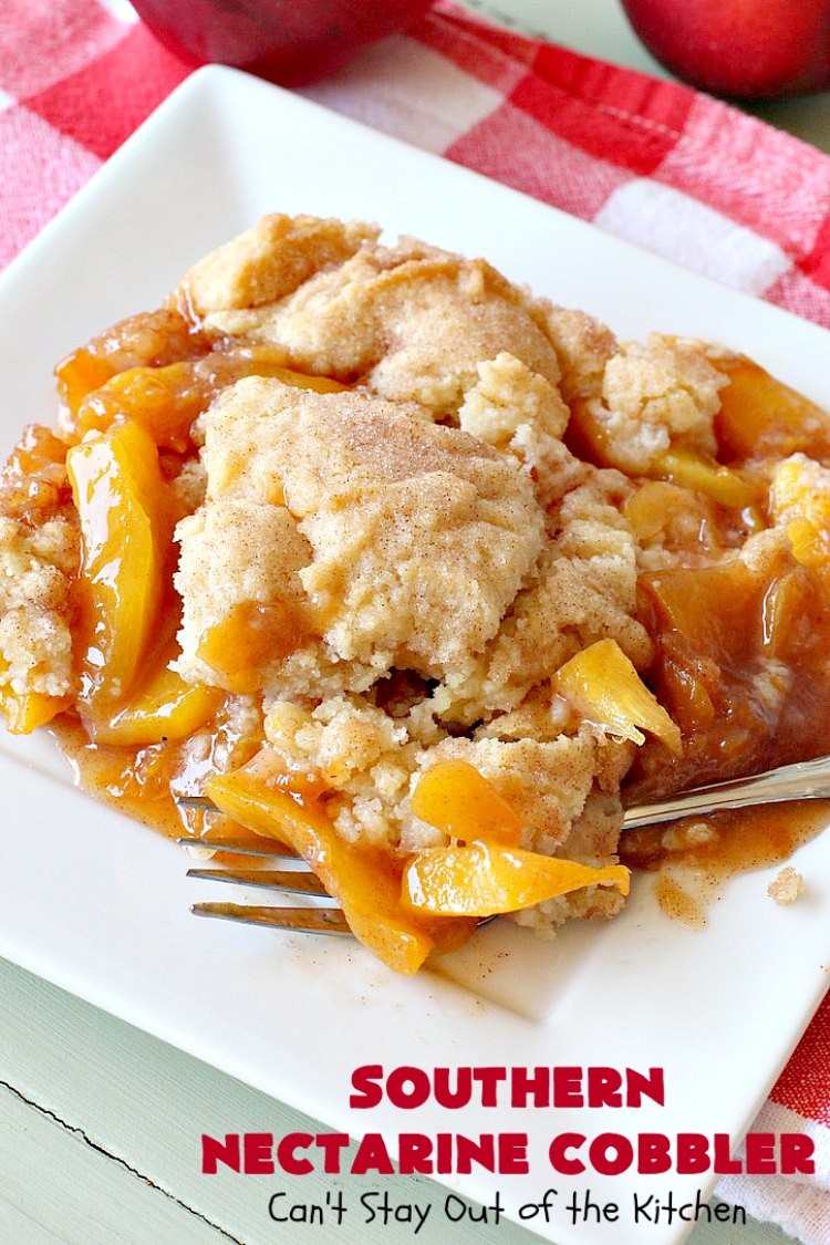 Southern Nectarine Cobbler Can't Stay Out of the Kitchen