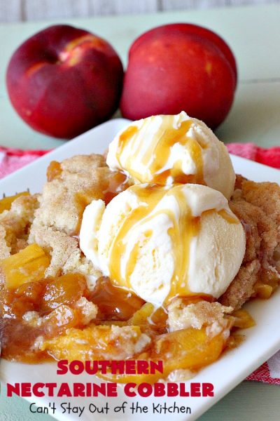 Southern Nectarine Cobbler Can T Stay Out Of The Kitchen