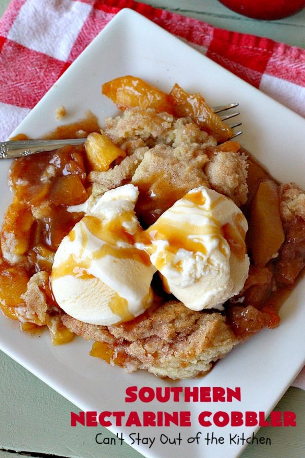Southern Nectarine Cobbler Can't Stay Out of the Kitchen