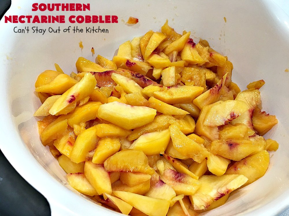 Southern Nectarine Cobbler Can't Stay Out of the Kitchen
