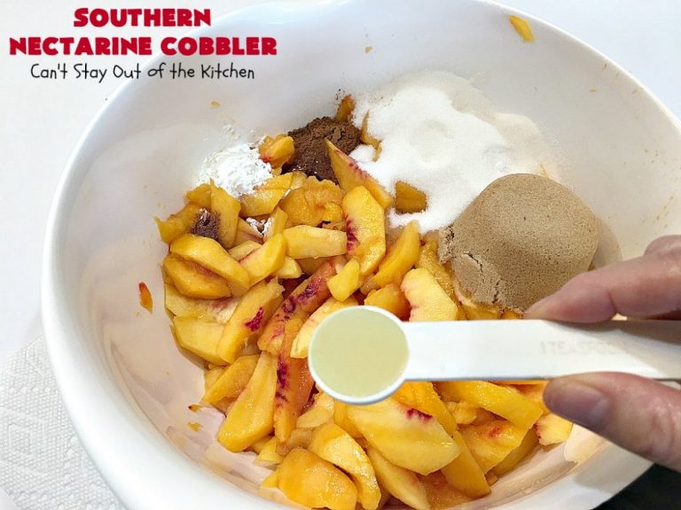 Southern Nectarine Cobbler Can't Stay Out of the Kitchen