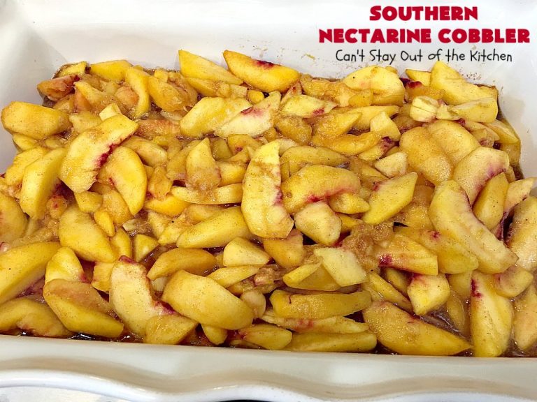 Southern Nectarine Cobbler Can't Stay Out of the Kitchen