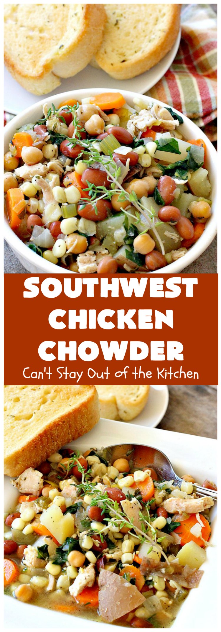 Southwest Chicken Chowder | Can't Stay Out of the Kitchen
