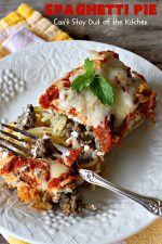 Spaghetti Pie – Can't Stay Out of the Kitchen