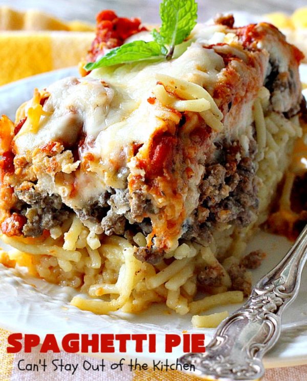 Spaghetti Pie – Can't Stay Out of the Kitchen