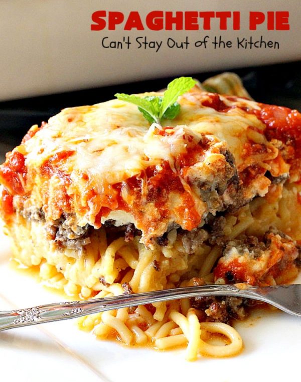 Spaghetti Pie - Can't Stay Out of the Kitchen