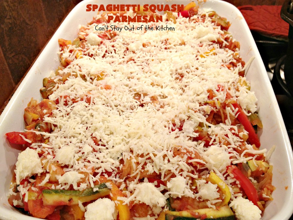 Spaghetti Squash Parmesan – Can't Stay Out of the Kitchen