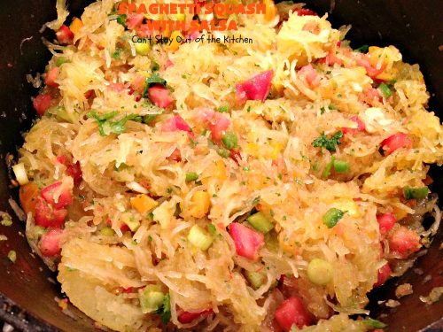 Spaghetti Squash with Salsa – Can't Stay Out of the Kitchen