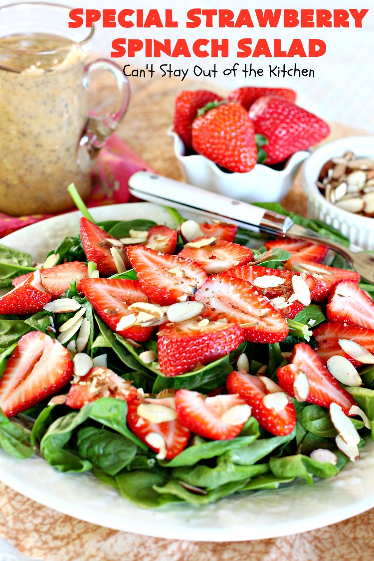 Special Strawberry Spinach Salad – Can't Stay Out of the Kitchen
