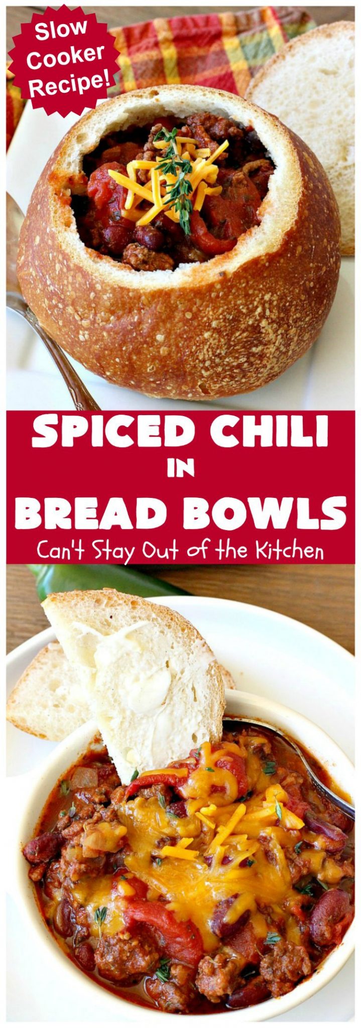 Spiced Chili in Bread Bowls Can't Stay Out of the Kitchen