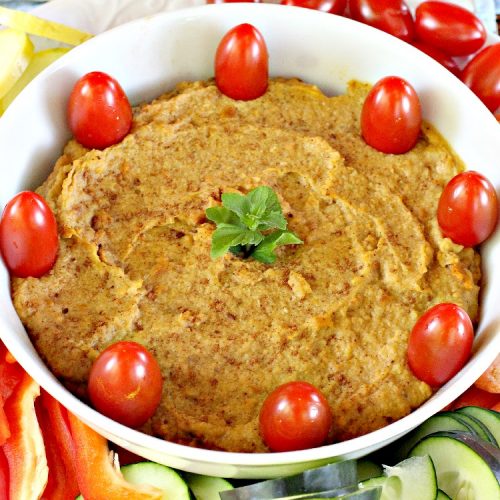 Spiced Sweet Potato Hummus | Can't Stay Out of the Kitchen