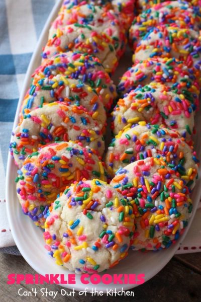 Sprinkle Cookies – Can't Stay Out of the Kitchen