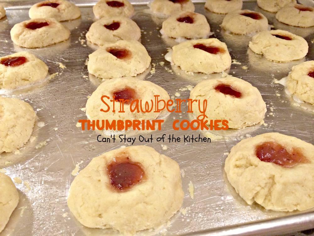 Strawberry Thumbprint Cookies – IMG_5920 – Can't Stay Out of the Kitchen