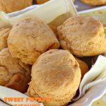 Sweet Potato Biscuits | Can't Stay Out of the Kitchen | fantastic #PaulaDeen #Biscuit #recipe that puffs up nicely & tastes heavenly. Perfect #SideDish for company or #holiday meals. We also enjoy these #biscuits for #Breakfast! #HolidayBreakfast #HolidaySideDish #EasterBreakfast #EasterSideDish #MothersDayBreakfast #MothersDaySideDish #SweetPotatoBiscuits #PaulaDeenSweetPotatoBiscuits #BestHomemadeBiscuitsRecipe