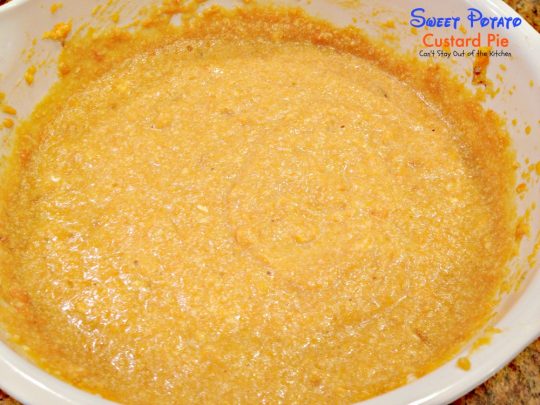 Sweet Potato Custard Pie | Can't Stay Out of the Kitchen | this #pie is to die for! It is so spectacular you will never want to make #sweetpotatopie any other way! This one has #marshmallowcreme and #almond extract. Make this instead of #pumpkin pie for #Thanksgiving! #dessert