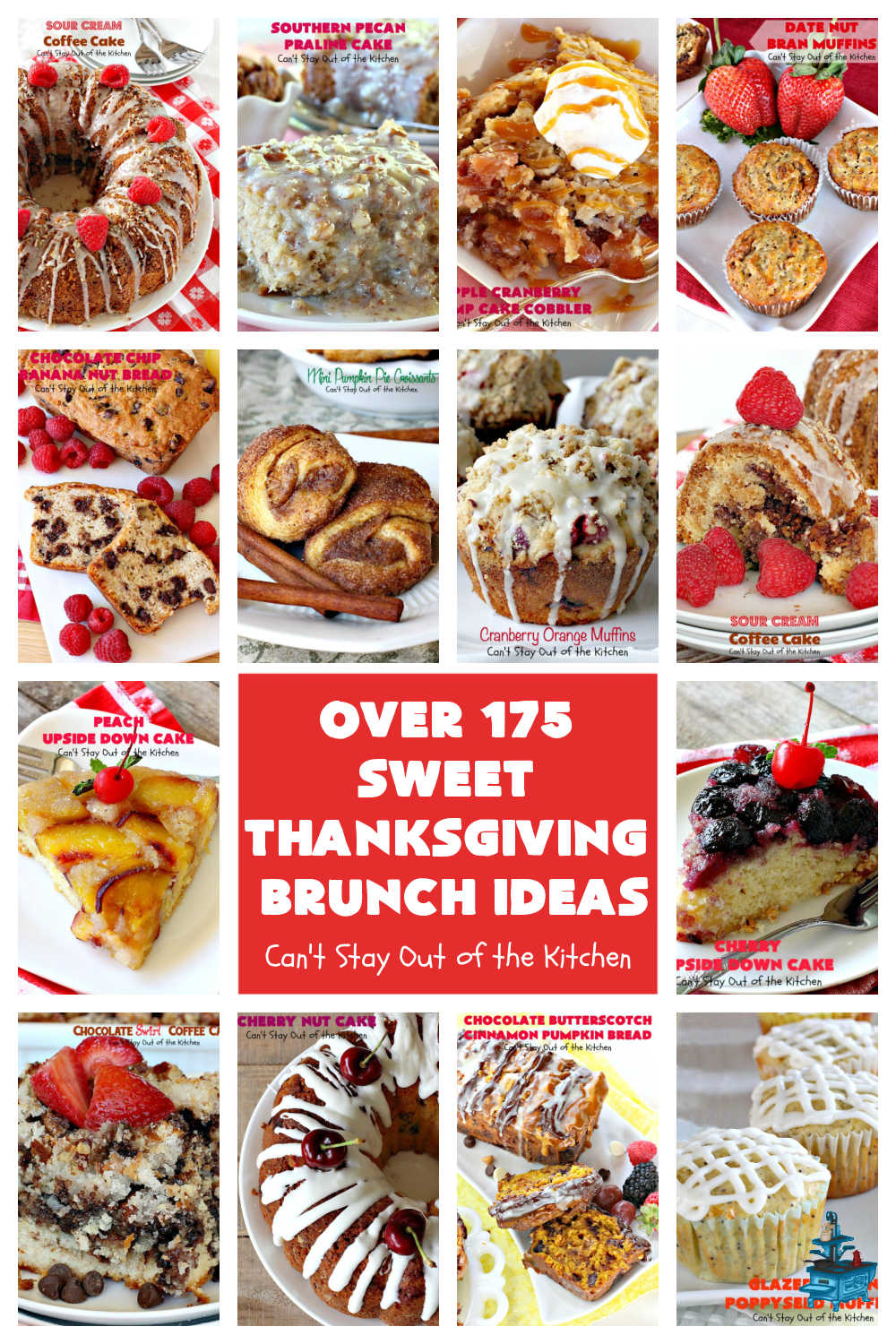 Sweet Thanksgiving Brunch Ideas | Can't Stay Out of the Kitchen | this collection includes over 175 #recipes for #donuts #SweetRolls & #CinnamonRolls, #BreakfastCobblers, #muffins, sweet #breads, #pancakes #coffeecakes, #FrenchToast & more! Many #GlutenFree recipes also! If you need something sweet for #Thanksgiving or #Christmas #brunch or #breakfast, this is a fantastic selection of the best recipes ever! #ThanksgivingBreakfast #HolidayBreakfast #ChristmasBreakfast #SweetThanksgivingBreakfastIdeasSweet Thanksgiving Brunch Ideas | Can't Stay Out of the Kitchen | this collection includes over 175 #recipes for #donuts #SweetRolls & #CinnamonRolls, #BreakfastCobblers, #muffins, sweet #breads, #pancakes #coffeecakes, #FrenchToast & more! Many #GlutenFree recipes also! If you need something sweet for #Thanksgiving or #Christmas #brunch or #breakfast, this is a fantastic selection of the best recipes ever! #ThanksgivingBreakfast #HolidayBreakfast #ChristmasBreakfast #SweetThanksgivingBreakfastIdeas