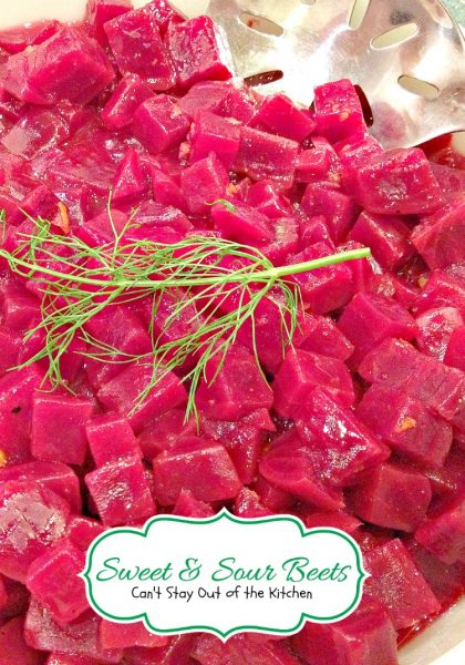 Sweet and Sour Beets | Can't Stay Out of the Kitchen | this is an amazing #beets recipe. #orange zest makes it special. Great as a #holiday #sidedish. #glutenfree #vegan