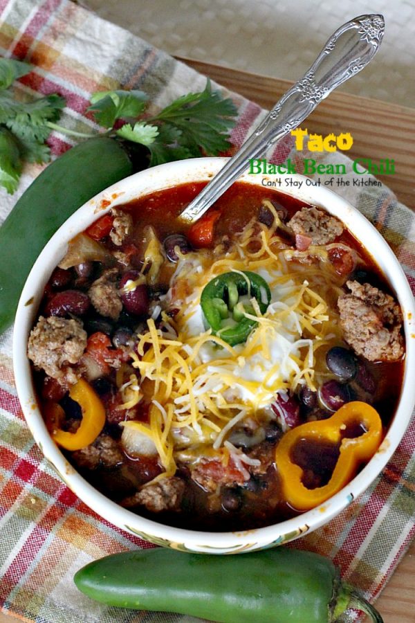 Taco Black Bean Chili Can't Stay Out of the Kitchen