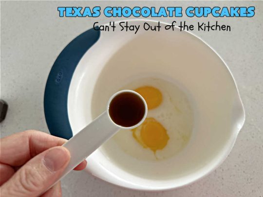 Texas Chocolate Cupcakes | Can't Stay Out of the Kitchen | these sensational #chocolate #cupcakes include homemade #caramel frosting to die for! You'll be drooling over every bite. Marvelous for #birthdays, #picnics, #potlucks #BackyardBarbecues, #tailgating parties or #grilling out with friends. #Texas #ChocolateDessert #ChocolateCupcakes #TexasChocolateCupcakes