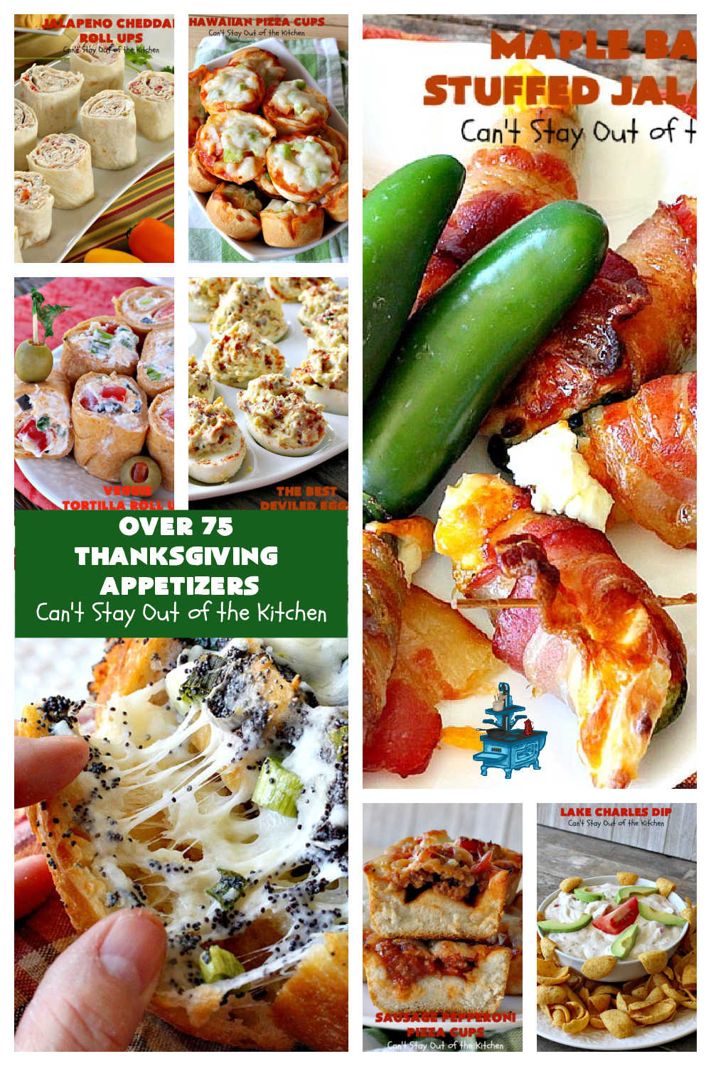 Thanksgiving Appetizers | Can't Stay Out of the Kitchen | Over 75 favorite #appetizer #recipes including #RollUps #TortillaPinwheels #guacamole #hummus #TexMex, #PizzaCups & so much more. Great ideas for snacking on during the #Thanksgiving #FootBallGame. Many of these are #GlutenFree. #tailgating #appetizers #holiday #HolidayAppetizers #ThanksgivingAppetizers
