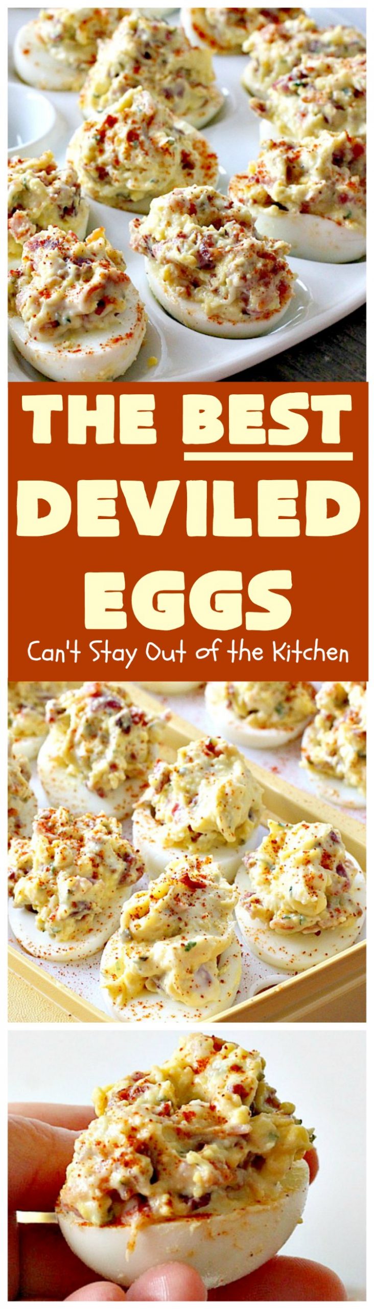 The BEST Deviled Eggs | Can't Stay Out of the Kitchen