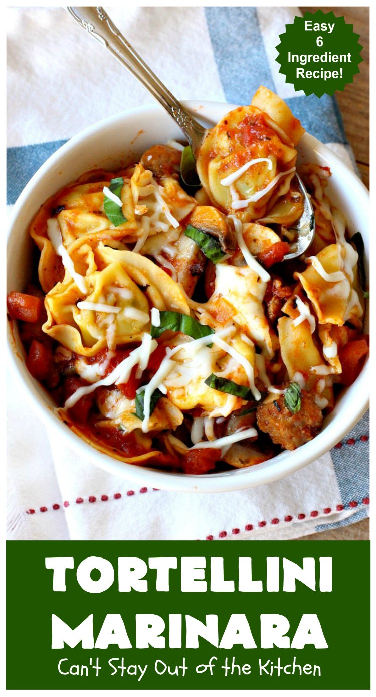 Tortellini Marinara – Can't Stay Out of the Kitchen