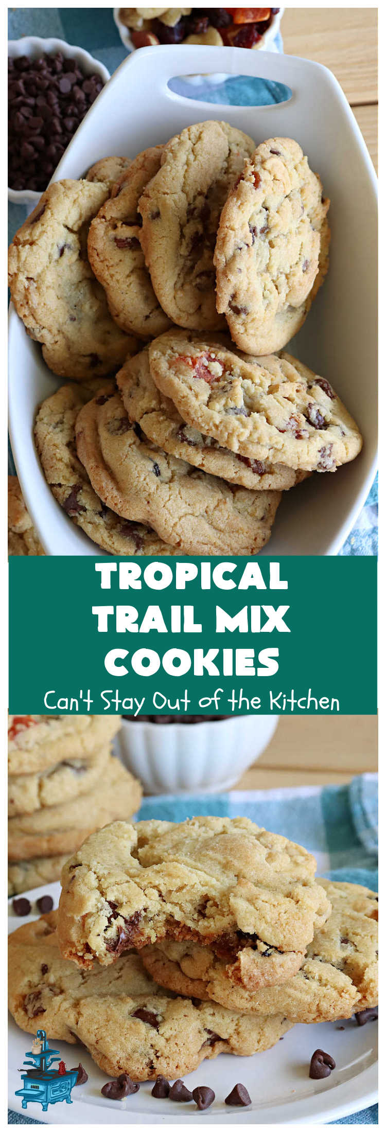 Tropical Trail Mix Cookies | Can't Stay Out of the Kitchen