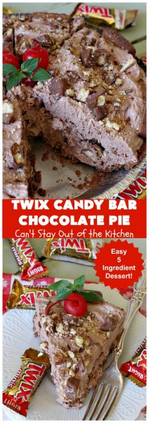 Twix Candy Bar Chocolate Pie – Can't Stay Out Of The Kitchen