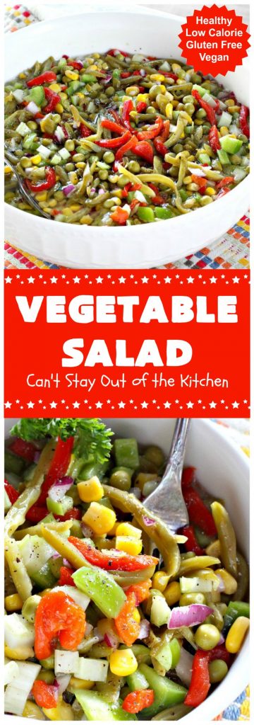 Vegetable Salad – Can't Stay Out of the Kitchen