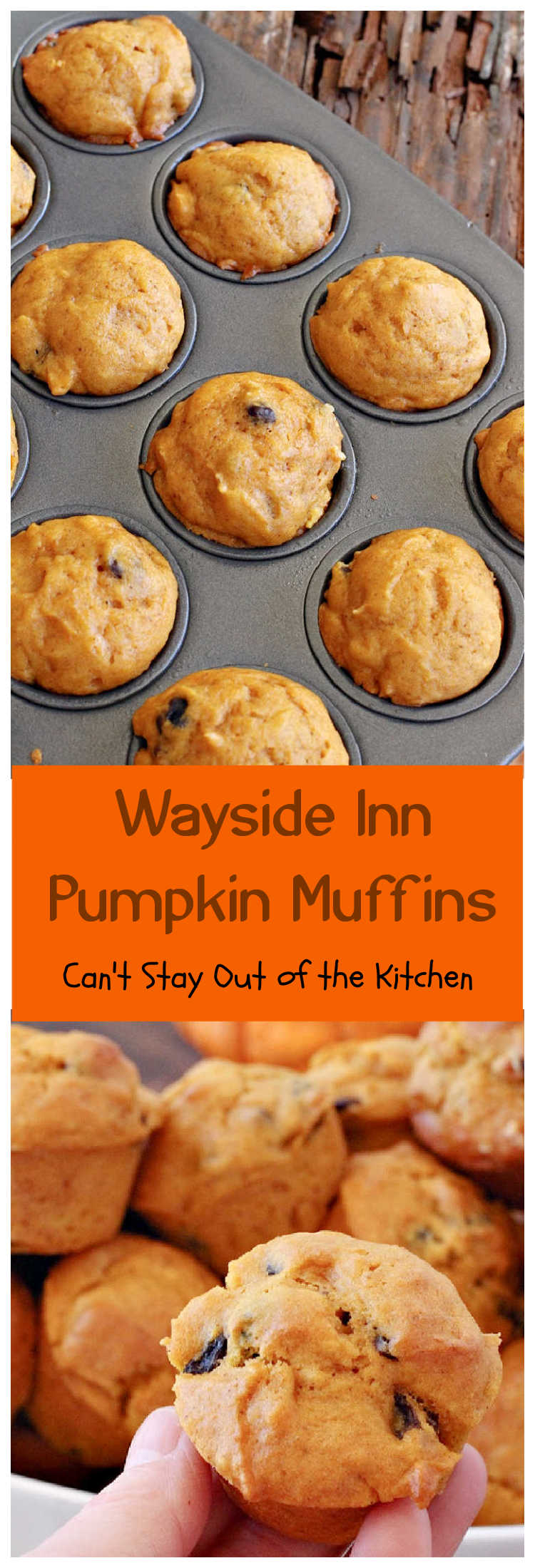 Wayside Inn Pumpkin Muffins | Can't Stay Out of the Kitchen