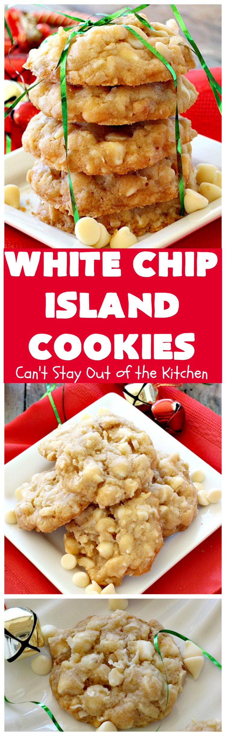 White Chip Island Cookies | Can't Stay Out of the Kitchen