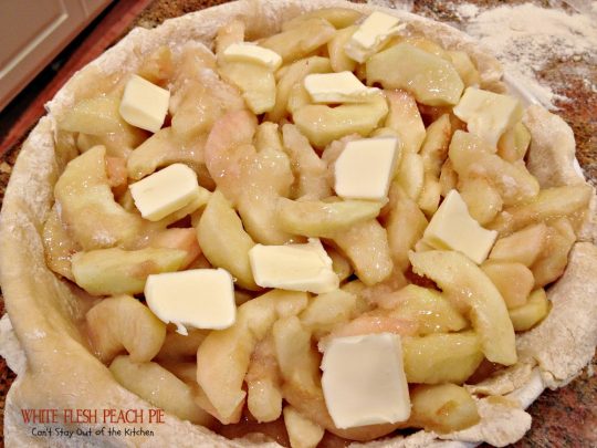 White Flesh Peach Pie | Can't Stay Out of the Kitchen | sumptuous #peachpie using white-flesh #peaches. #pie #dessert