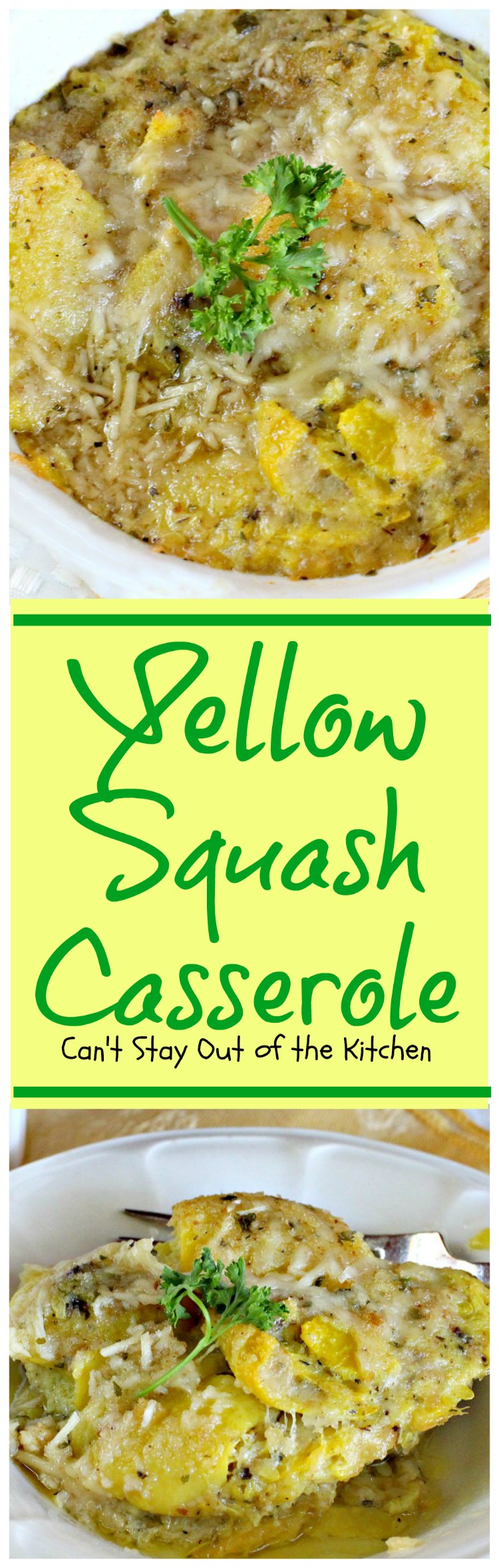 Yellow Squash Casserole | Can't Stay Out of the Kitchen | this scrumptious #casserole is perfect for #Easter dinner or other #holiday meals. #yellowsquash 