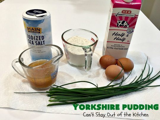 Yorkshire Pudding | Can't Stay Out of the Kitchen | this delightful "pudding" is terrific to serve with a #PotRoast dinner. Puffs up huge while baking. #bread #YorkshirePudding