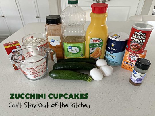 Zucchini Cupcakes | Can't Stay Out of the Kitchen | these scrumptious #cupcakes include grated #zucchini, #OrangeJuice, #cinnamon, #cloves & #AlmondExtract for an exquisite pop in flavor everyone loves. The #caramel #frosting is to die for! Perfect #dessert for any #tailgating party or #BackyardBarbecue. #ZucchiniCupcakes