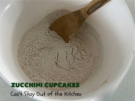 Zucchini Cupcakes | Can't Stay Out of the Kitchen | these scrumptious #cupcakes include grated #zucchini, #OrangeJuice, #cinnamon, #cloves & #AlmondExtract for an exquisite pop in flavor everyone loves. The #caramel #frosting is to die for! Perfect #dessert for any #tailgating party or #BackyardBarbecue. #ZucchiniCupcakes